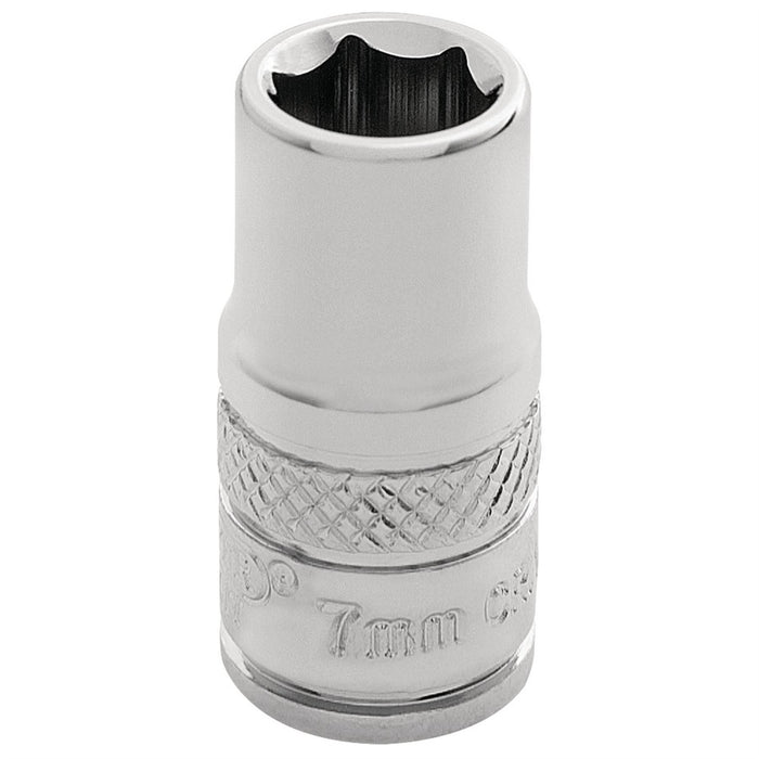 Draper HI-TORQ 6 Point Socket, 1/4" Sq. Dr., 7mm 32487 Draper - Dynamic Drive