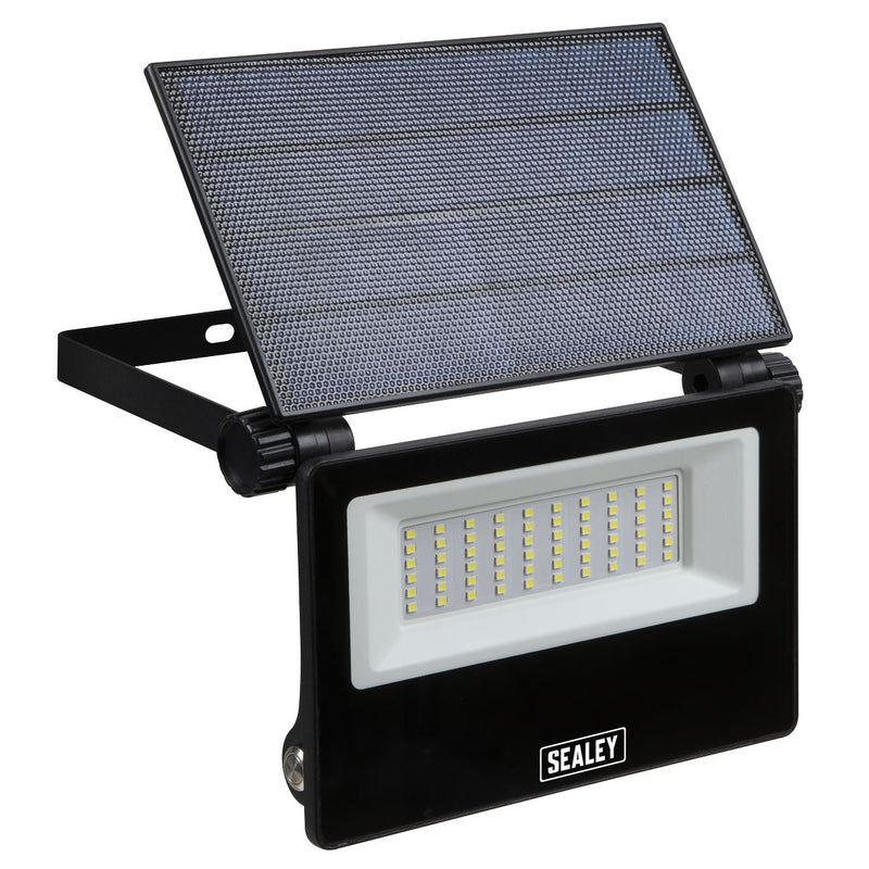 Sealey Extra-Slim Solar Floodlight with Wall Bracket 30W SMD LED LED30S Sealey - Dynamic Drive