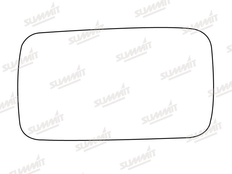 Summit Stick-On Standard Mirror Glass fits Fiat Uno 45 LHS RHS Summit - Dynamic Drive