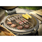 Dellonda Deluxe 22"(56cm) Ceramic Kamado Style BBQ with Wheeled Stand Dellonda - Dynamic Drive