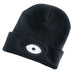 Draper Beanie Hat with Rechargeable Torch, One Size, 1W, 100 Lumens, Black 99521 Draper - Dynamic Drive