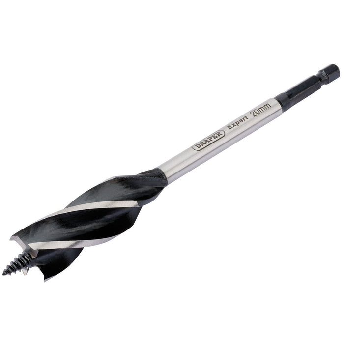 Draper 4 Fluted Auger Bit, 20 x 165mm 35120 Draper - Dynamic Drive