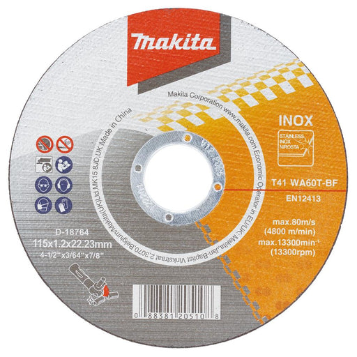 Makita Thin Cutting Wheel In Can 115 D-18764-10 Makita - Dynamic Drive