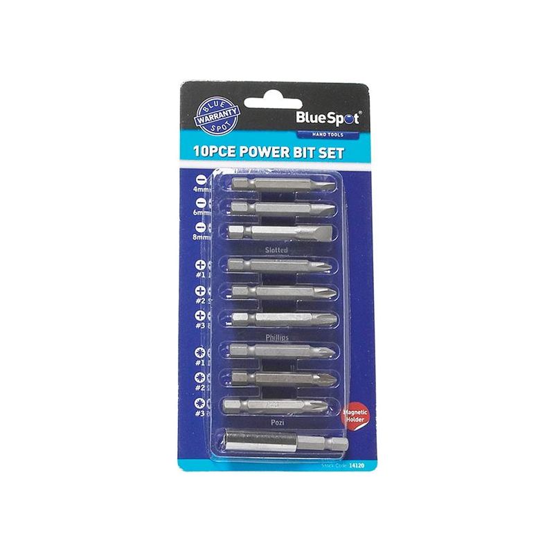 Bluespot Tools Power Bit Set, 10 Piece BlueSpot Tools - Dynamic Drive