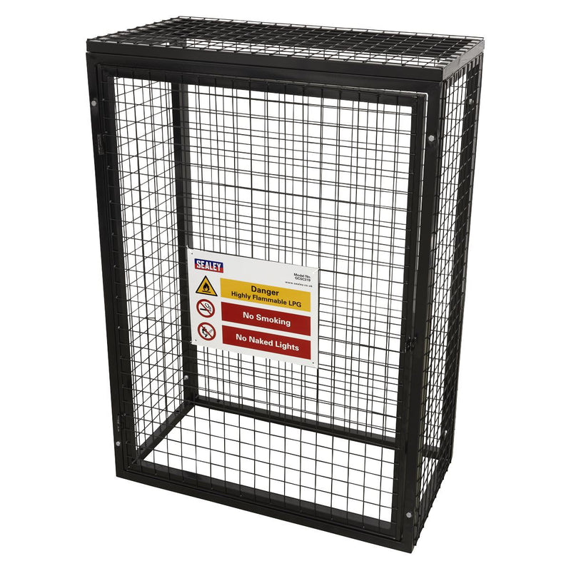 Sealey Safety Cage 3 x 19kg Gas Cylinders GCSC319 Sealey - Dynamic Drive
