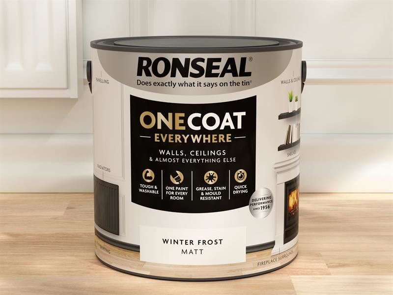 Ronseal One Coat Everywhere Interior Winter Frost Matt 2.5 litre Ronseal - Dynamic Drive