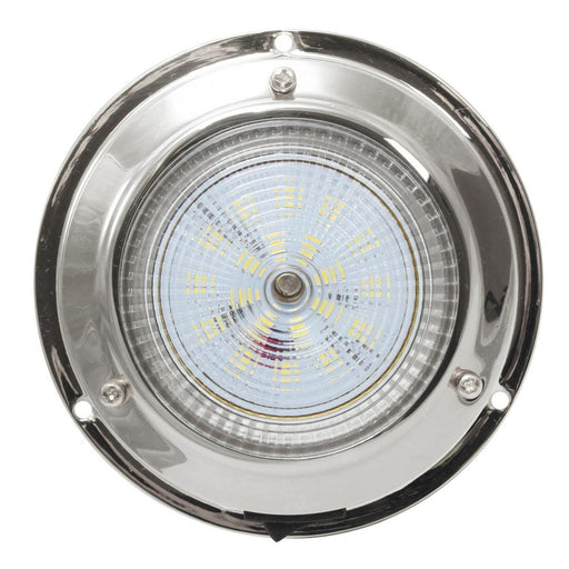 AAA 12V Stainless Dome Light Cool White LED 106mm 3" Dome AAA - Dynamic Drive