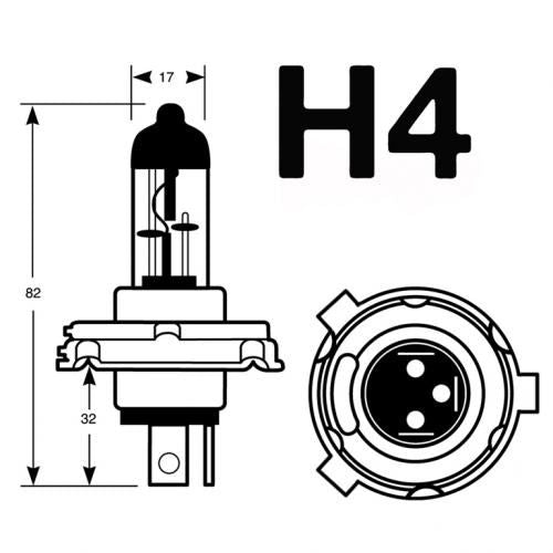 H4 Headlight Bulbs x2 Lucas Fits Citroen Berlingo Multispace Dispatch Relay Lucas  - Dynamic Drive