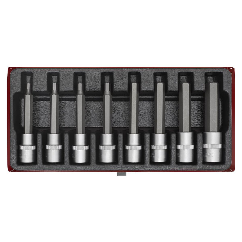 Sealey Hex Socket Bit Set 8pc 1/2"Sq Drive Metric AK9310 Sealey - Dynamic Drive