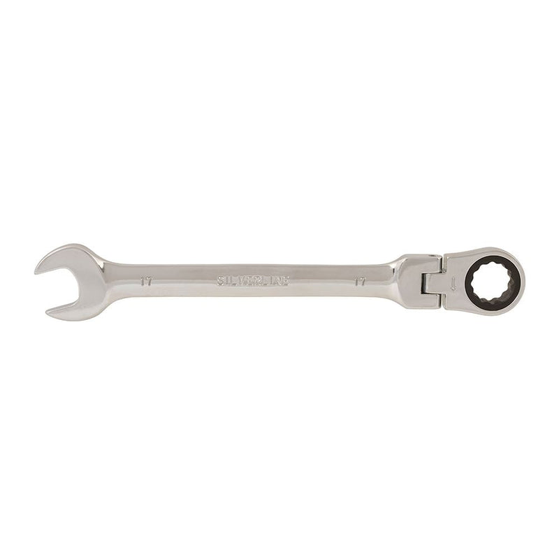 Silverline Flexible Head Ratchet Spanner 17mm Silverline - Dynamic Drive