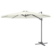 Dellonda Cantilever Parasol with 360 Rotation, Tilt & Cover 3m - Cream Dellonda - Dynamic Drive