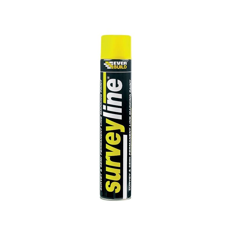Everbuild Sika Survey Line® Marker Spray Yellow 700ml Everbuild Sika - Dynamic Drive