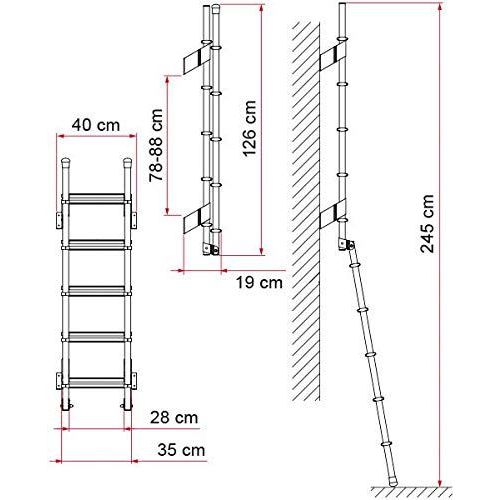 Fiamma Deluxe 5D Ladder 02426-08A Fiamma - Dynamic Drive