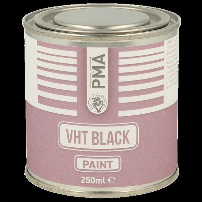 PMA Very High Temperature Paint Black Brushcan 250ml PMA - Dynamic Drive