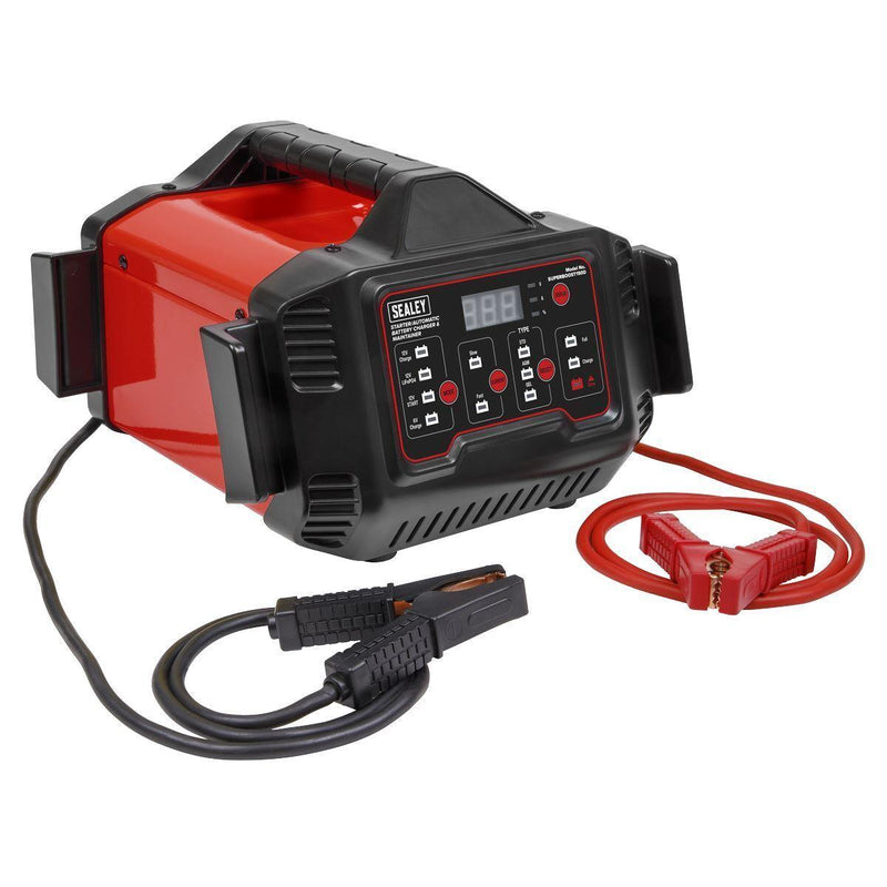 Sealey Battery Charger Automatic Maintainer 6/12V 150A Starter/15A Sealey - Dynamic Drive