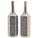 Draper Hexagonal Insert Bit, 2mm, 1/4" Hex, 25mm Long (Pack of 2) 63945 Draper - Dynamic Drive