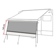 Fiamma Blocker 325 Front Panel Privacy Panel for Outdoor Use Fiamma - Dynamic Drive