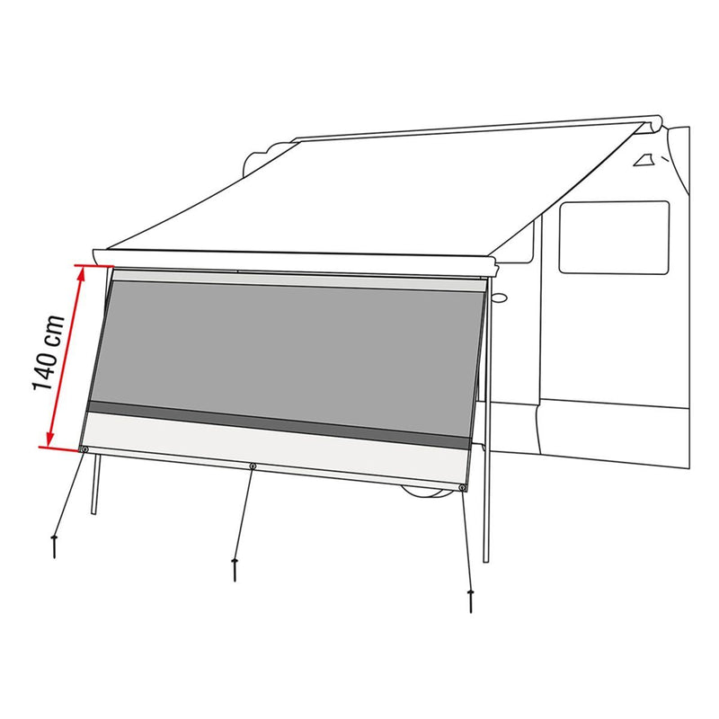 Fiamma Blocker 325 Front Panel Privacy Panel for Outdoor Use Fiamma - Dynamic Drive