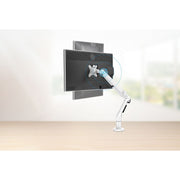 Dellonda Adjustable Single Monitor Arm with 360 Rotation - White DH26 Dellonda - Dynamic Drive