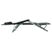 Leisurewize Easi-Recline Sun Lounger Chair - Black Garden Camping Caravan Lesisurewize  - Dynamic Drive