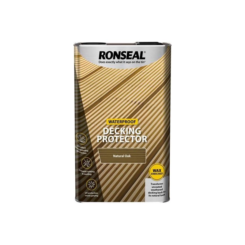 Ronseal Decking Protector Natural Oak 5 litre Ronseal - Dynamic Drive