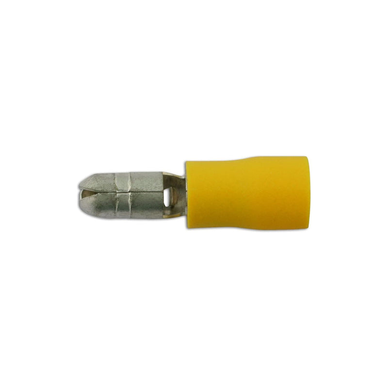 Connect Yellow Male Bullet Terminal 5.0mm 100pc 30215 Tool Connection - Dynamic Drive