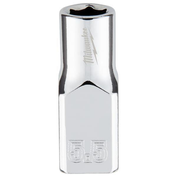 Milwaukee 1/4 Drive Socket Metric Standard 5.5mm 4932478313 Milwaukee - Dynamic Drive