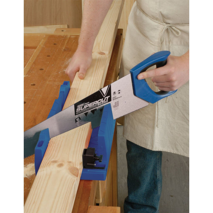Draper Mitre Box with Clamping Facility, 367 x 116 x 70mm 09789 Draper - Dynamic Drive
