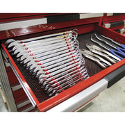 Sealey 2pc Magnetic Sharks Teeth Tooth Spanner Holder Rack 20 Spanners WR02 Sealey  - Dynamic Drive
