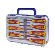 Faithfull VDE Soft Grip Screwdriver Set (Case), 8 Piece Faithfull - Dynamic Drive