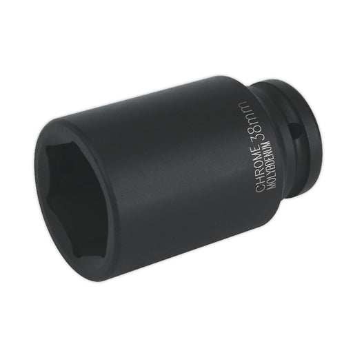 Sealey Impact Socket 38mm Deep 3/4"Sq Drive IS3438D Sealey - Dynamic Drive