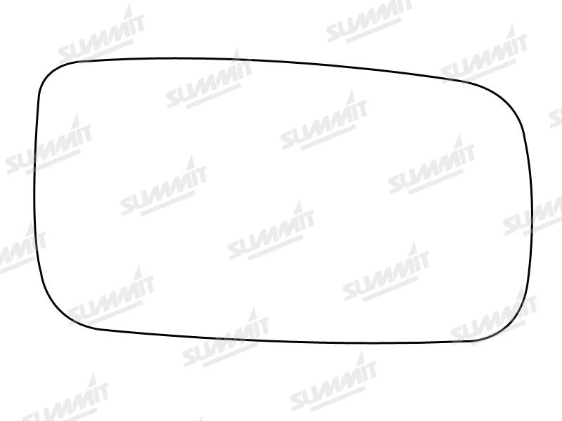 Summit Stick-On Aspheric Mirror Glass fits Volvo 740 940 RHS Summit - Dynamic Drive