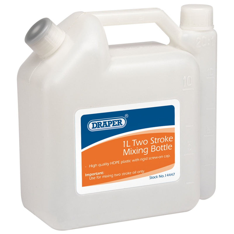 Draper Two Stroke Mixing Plastic Bottle, 1L 14447 Draper - Dynamic Drive