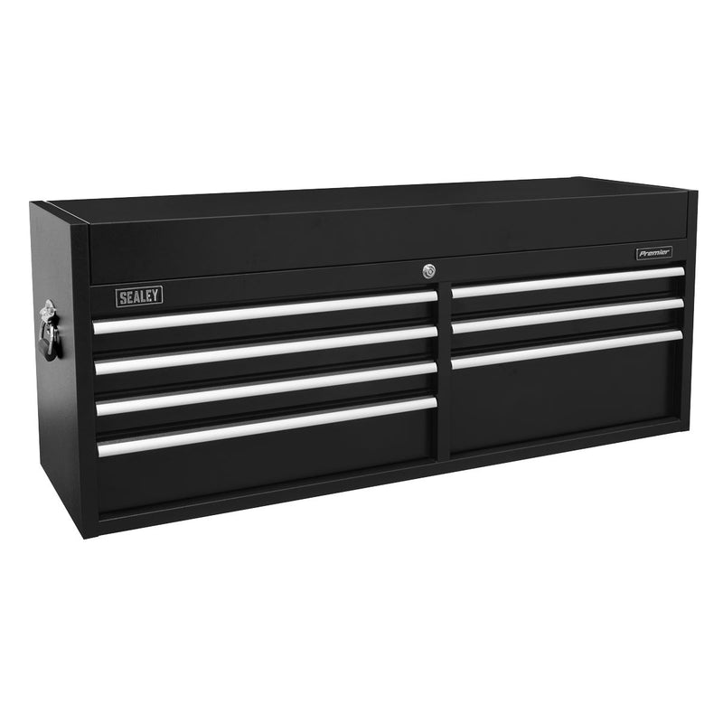 Sealey Topchest 7 Drawer 1415mm Heavy-Duty Black PTB141507 Sealey - Dynamic Drive