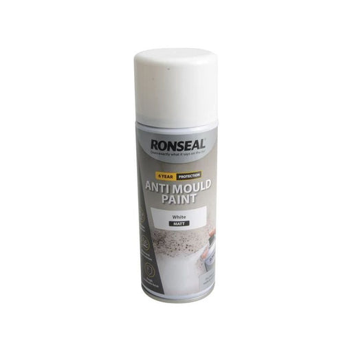 Ronseal 6 Year Anti Mould Aerosol White Matt 400ml Ronseal - Dynamic Drive