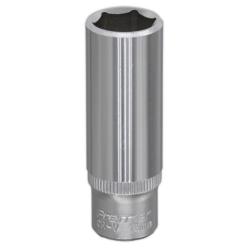 Sealey WallDrive Socket 12mm Deep 1/4"Sq Drive S1412D Sealey - Dynamic Drive