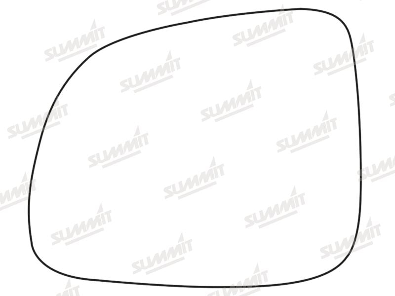 Summit Stick-On Standard Mirror Glass fits Ssangyong Korando LHS Summit - Dynamic Drive