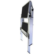 Folding Double Step Aluminium 04380 UK Camping And Leisure - Dynamic Drive