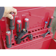 Sealey Side Cabinet for Long Handle Tools Red APLHT Sealey - Dynamic Drive