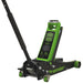 Sealey Trolley Jack 3tonne Rocket Lift Green 3040AG Sealey  - Dynamic Drive