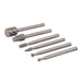 Silverline Rotary Tool HSS Burr Set 6pce 2, 3, 5, 7mm Dia Silverline - Dynamic Drive
