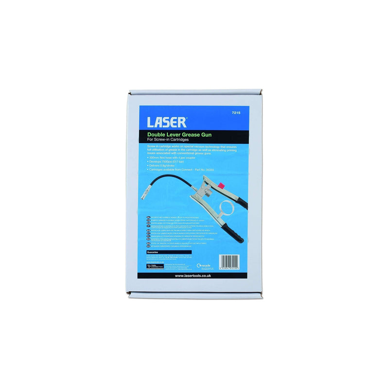 Laser Double Lever Grease Gun for Screw-In Cartridges 7215 Laser - Dynamic Drive