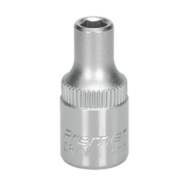 Sealey WallDrive Socket 4mm 1/4"Sq Drive S1404 Sealey - Dynamic Drive