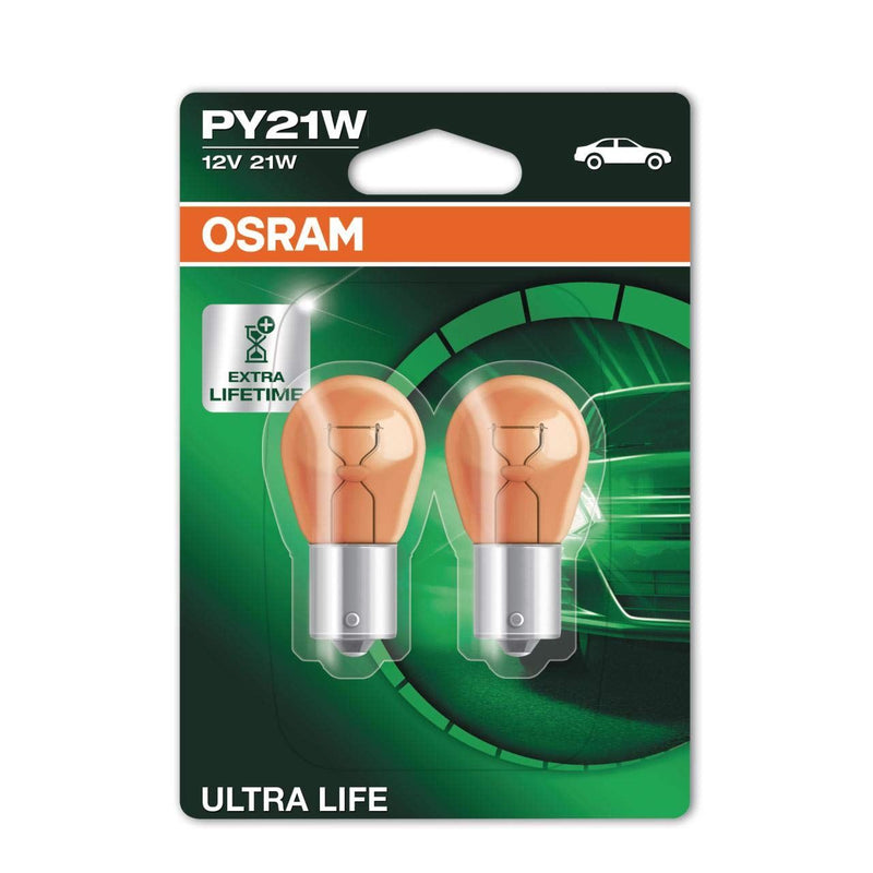Osram ULTRA LIFE PY21W halogen signal lamp, turn indicator light, 7507ULT-02B, 1 Osram  - Dynamic Drive