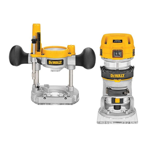 Dewalt Power Tools D26204K 1/4in Premium Plunge & Fixed Base Combi Router 900W 110V DeWALT Power Tools - Dynamic Drive