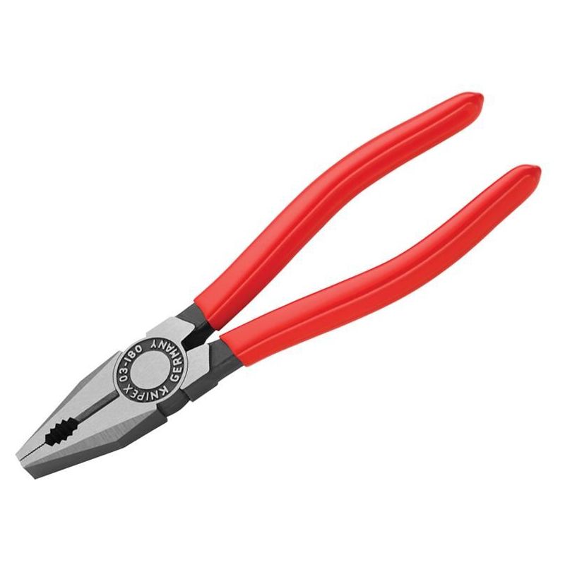 Knipex Combination Pliers PVC Grip 180mm Knipex - Dynamic Drive