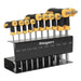 Siegen 10pc T-Handle Trx-Star Security Key Set T9-T50 in Metal Stand Torx Trx Siegen  - Dynamic Drive