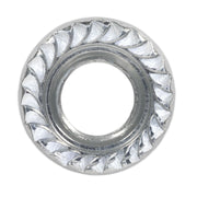 Sealey Flange Nut Serrated M10 Zinc DIN 6923 Pack of 100 FN10 Sealey  - Dynamic Drive