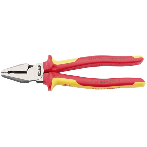 Draper Knipex 02 08 225UKSBE VDE Fully Insulated High Leverage Combination Plier Draper - Dynamic Drive