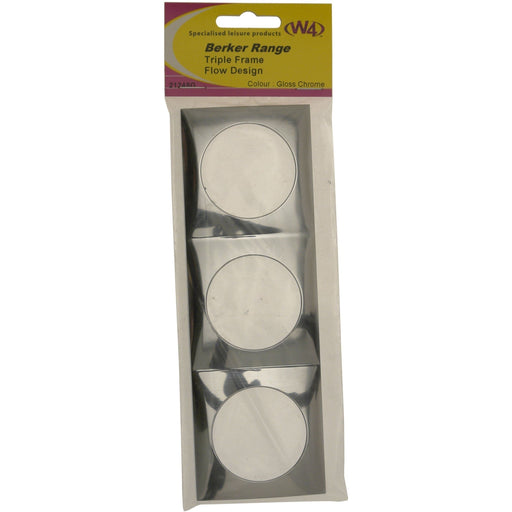 Berker Triple Frame Gloss Chrome 21248G W4 - Dynamic Drive
